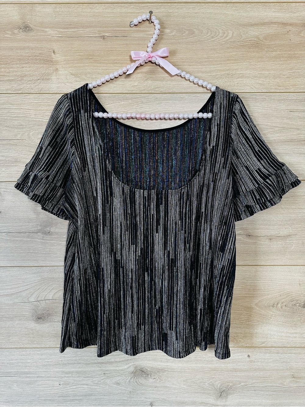 Sezane Multicoloured Metallic Top Size L